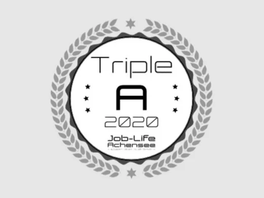 Arbeiten im Wiesenhof Triple-A-Auszeichnung 2020 von Job-Life Achensee mit Lorbeerkranz