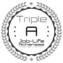Triple A 2020 award by Job-Life Achensee with stars and laurel wreath