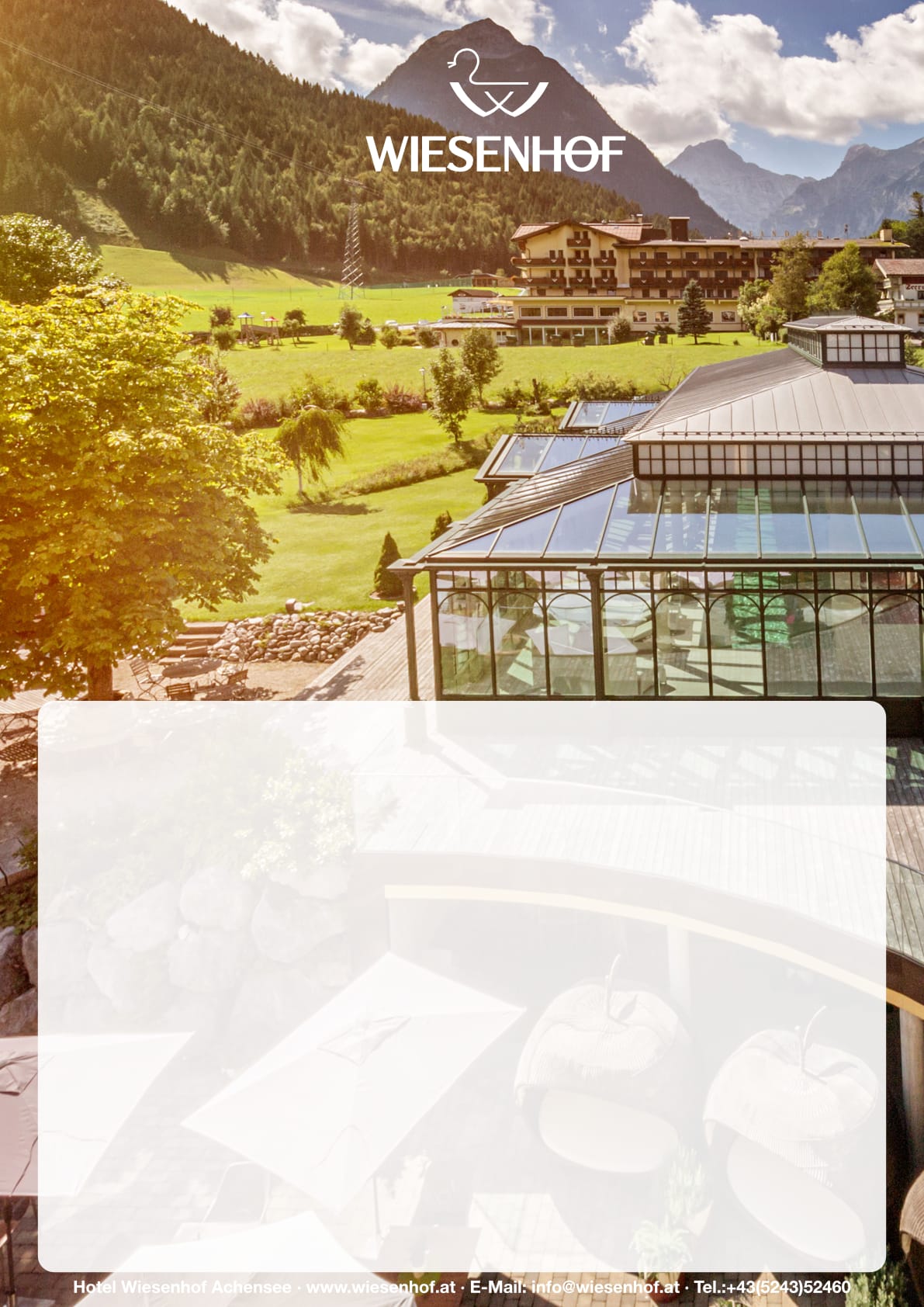 Hotel Wiesenhof mit Bergblick und Garten