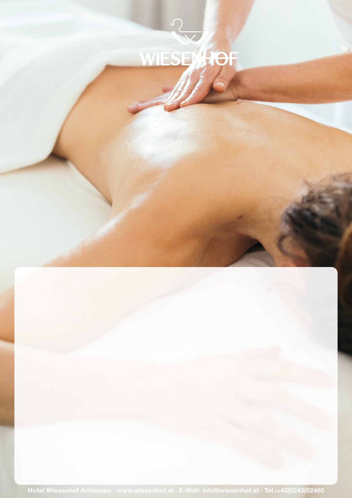 Entspannende Massage im Hotel Wiesenhof