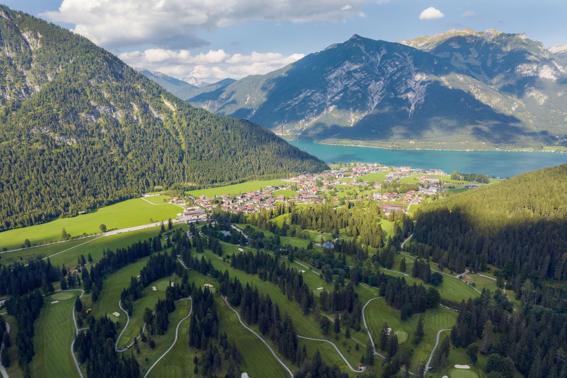 Die Eichhörnchen von Loch-8 und 13 1 golfen golfplatz pertisau achensee 4