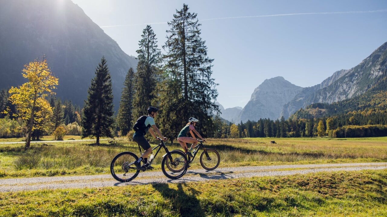 Achensee Herbst mountainbike radfahren